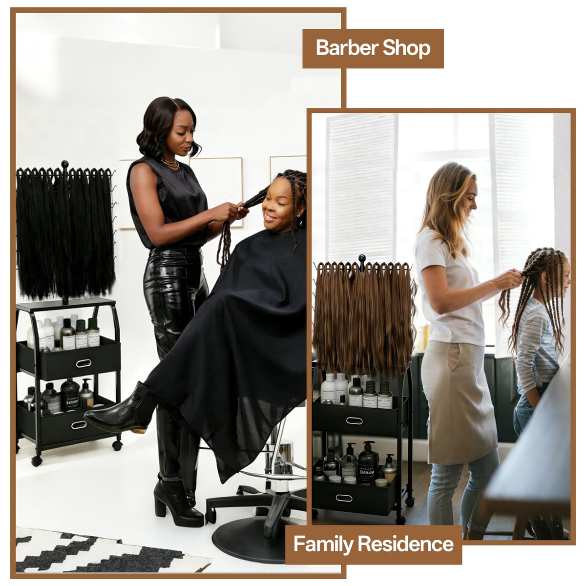 XINTUO multi-tier peg system separates extensions for faster braiding