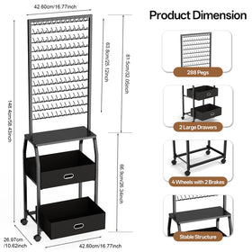 XINTUO 288-peg braiding rack maximizes space and workflow