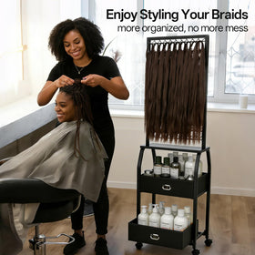 XINTUO two-sided stand doubles workstation capacity for braiding sessions