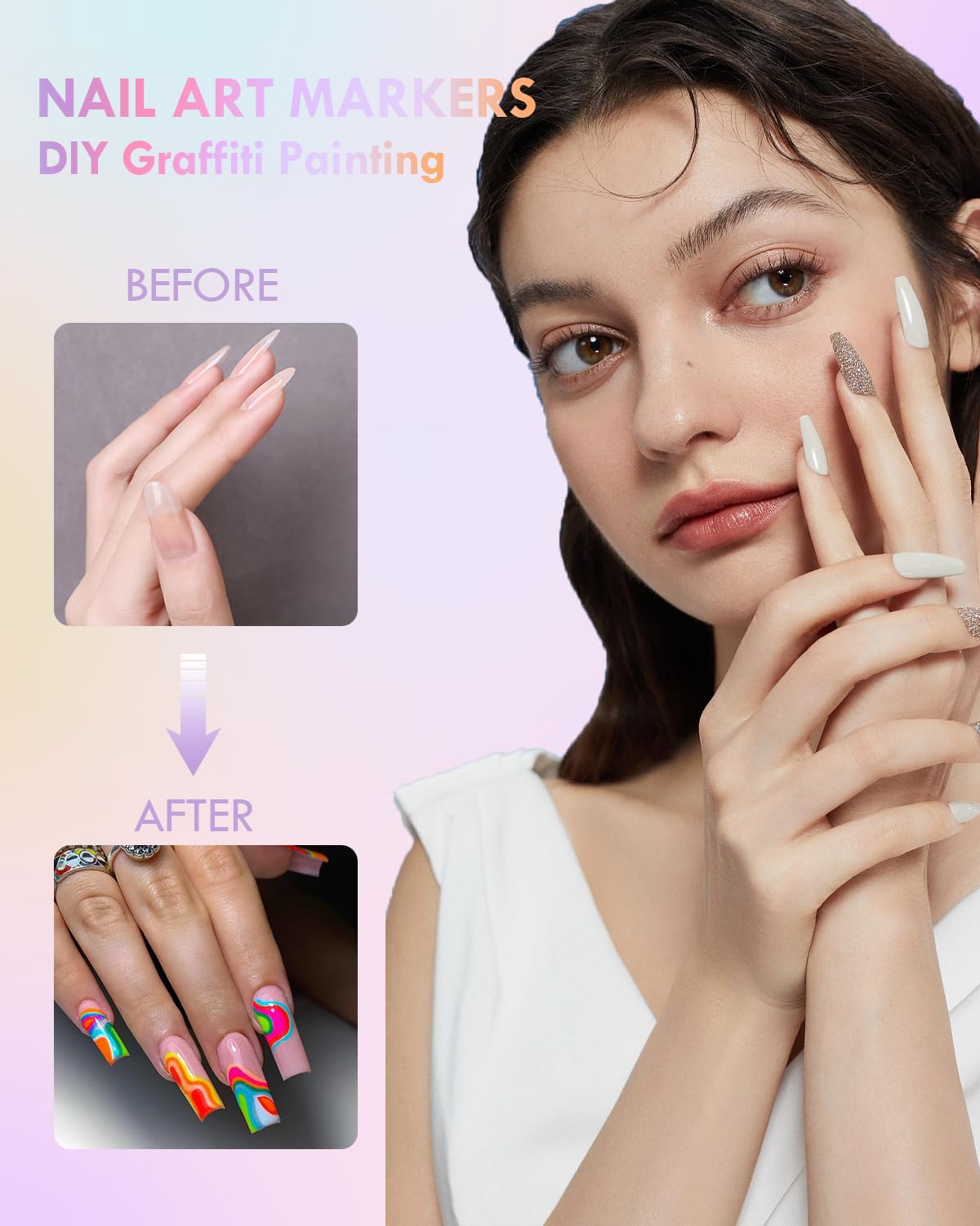 Xipan nail art pens suited for home or salon use with quick-dry performance.