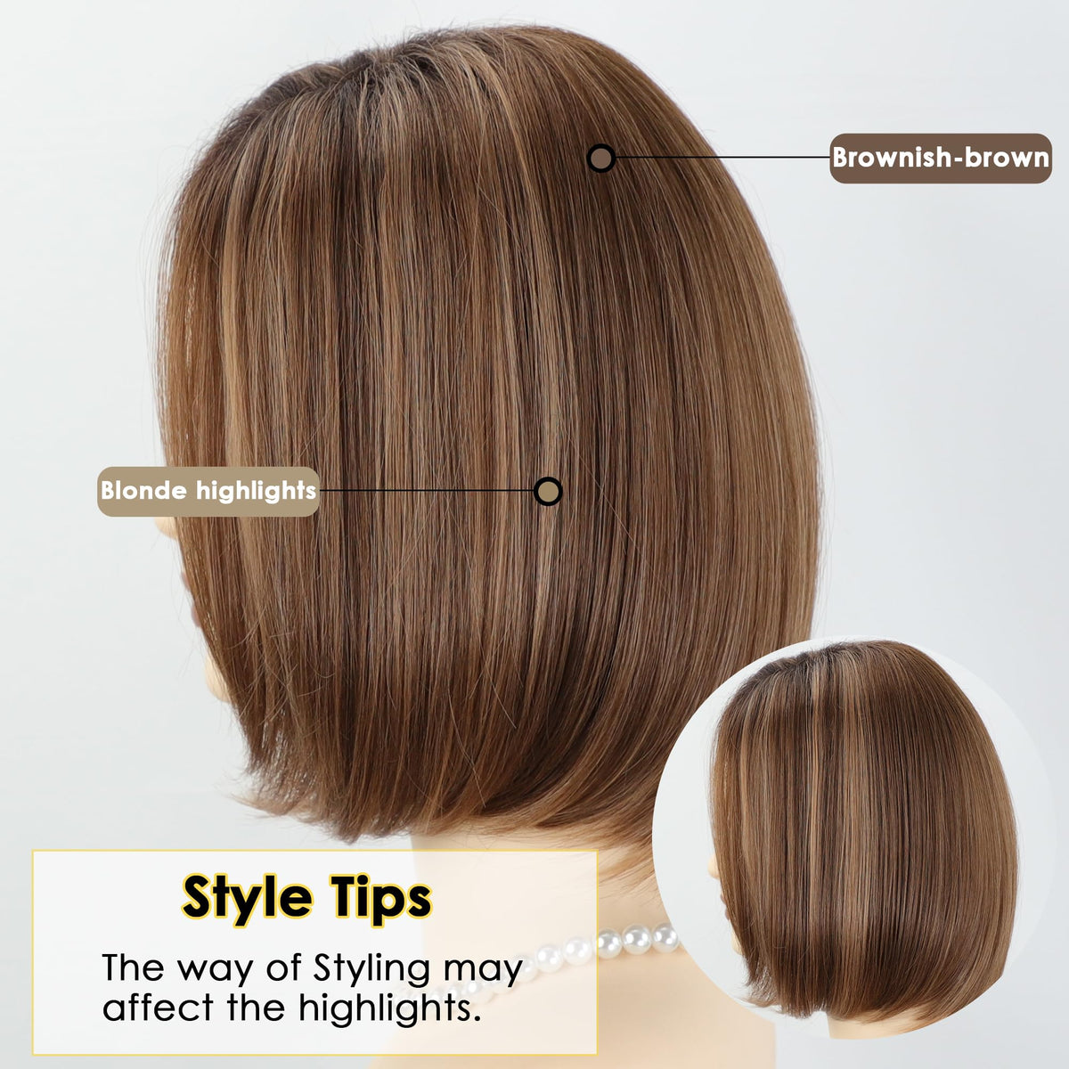 XIUFAXIRUSI XIUFAXIRUSI silky, tangle-resistant texture for confident daily wear