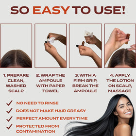 XIVITAE eucalyptus-infused placenta serum for a refreshing scalp feel.