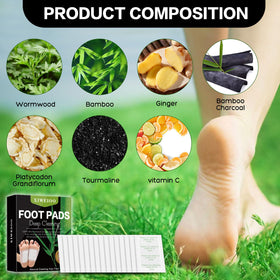 xiweioo wormwood ginger blend foot pads for relaxation before sleep