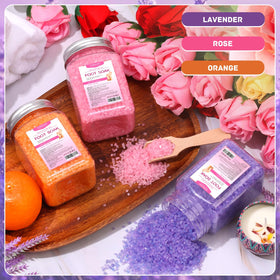 XIWEIOO Himalayan pink salt close-up highlighting mineral-rich bath salts