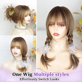 XIXIBI 18-inch layered design adds volume and natural flow.