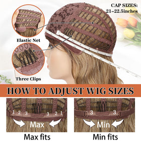 XIXIBI blonde wig heat-resistant synthetic texture for durable use