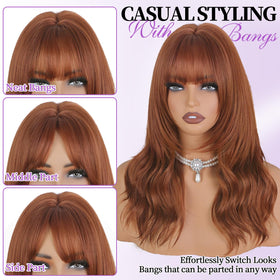 XIXIBI ginger wig lightweight cap keeps you cool and comfortable.