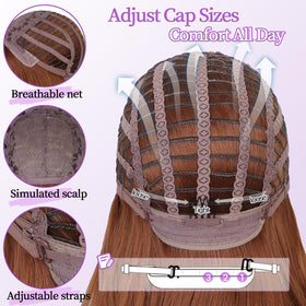XIXIBI ginger wig natural-looking curls and layers for movement.