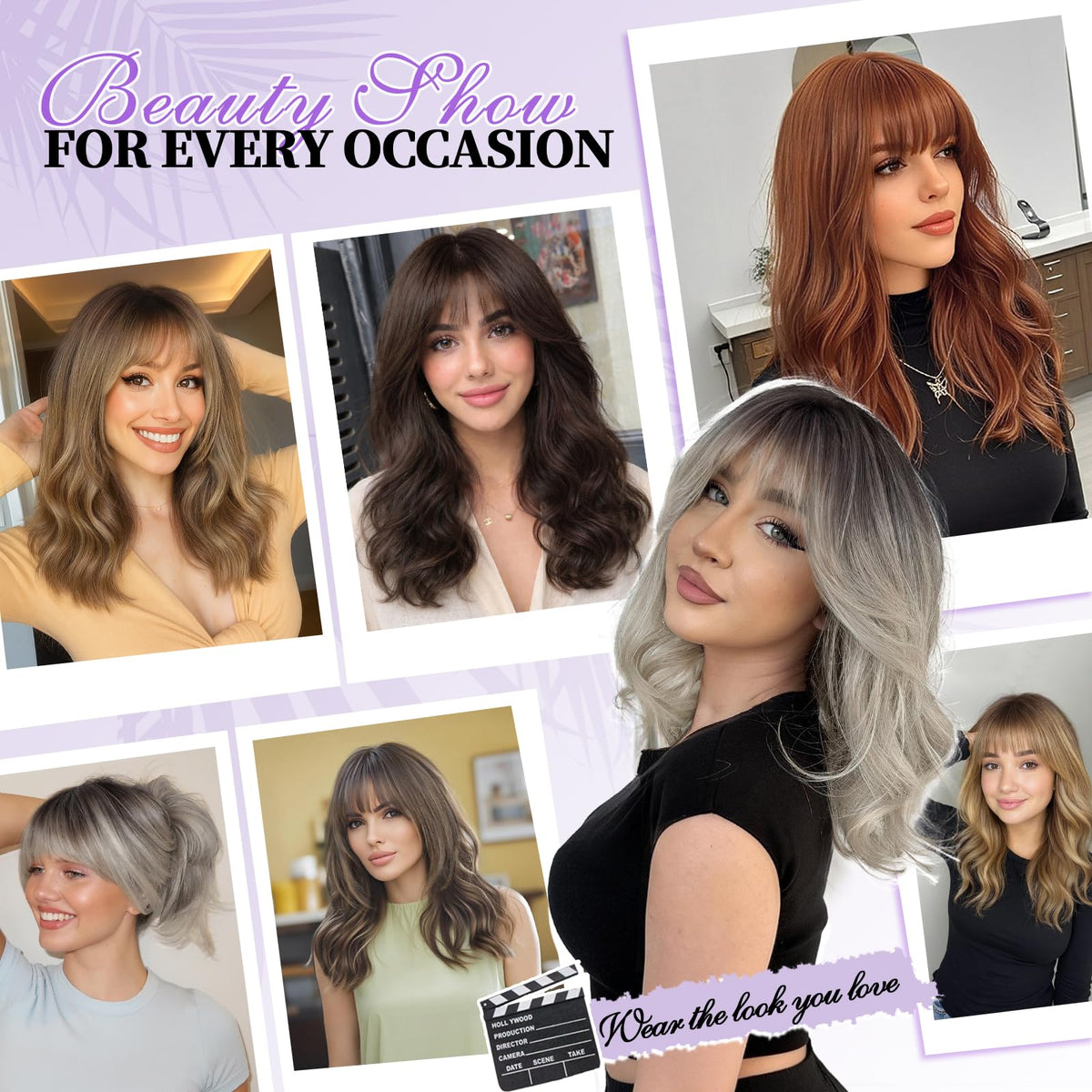 XIXIBI heat-resistant synthetic wig supports styling up to 170°C.