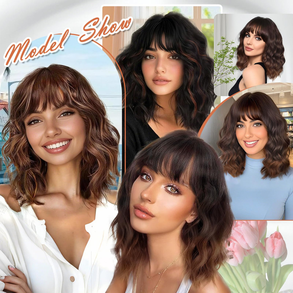XIXIBI close up bangs shows realism and easy trim for a personalized fit.