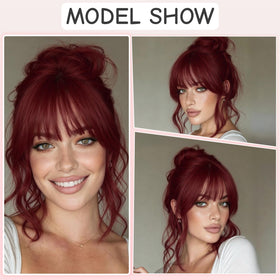 XIXISNOW bangs styled with heat tools for versatile options.