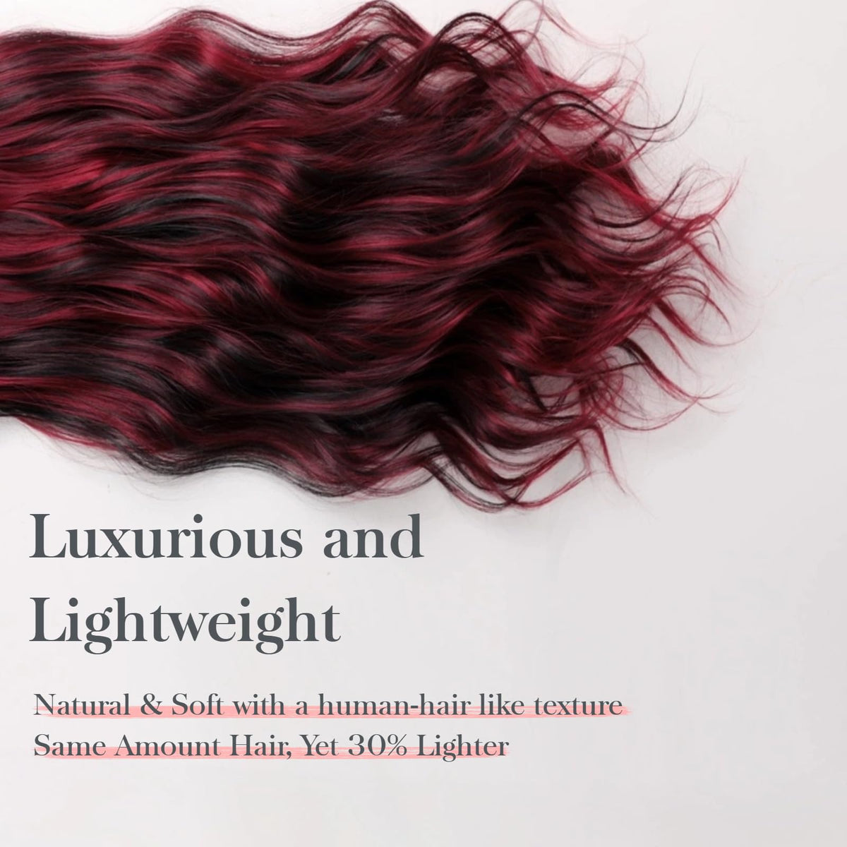 XIXISNOW clip-in extensions with invisible clips for secure, undetectable wear