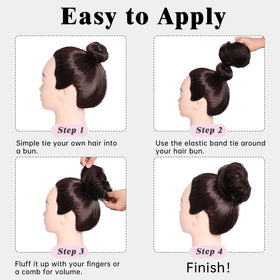 XIXISNOW easy-to-wear messy bun for all-day comfort