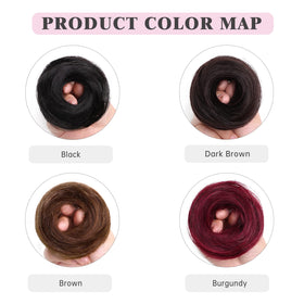 XIXISNOW bun piece adds subtle volume for thin hair