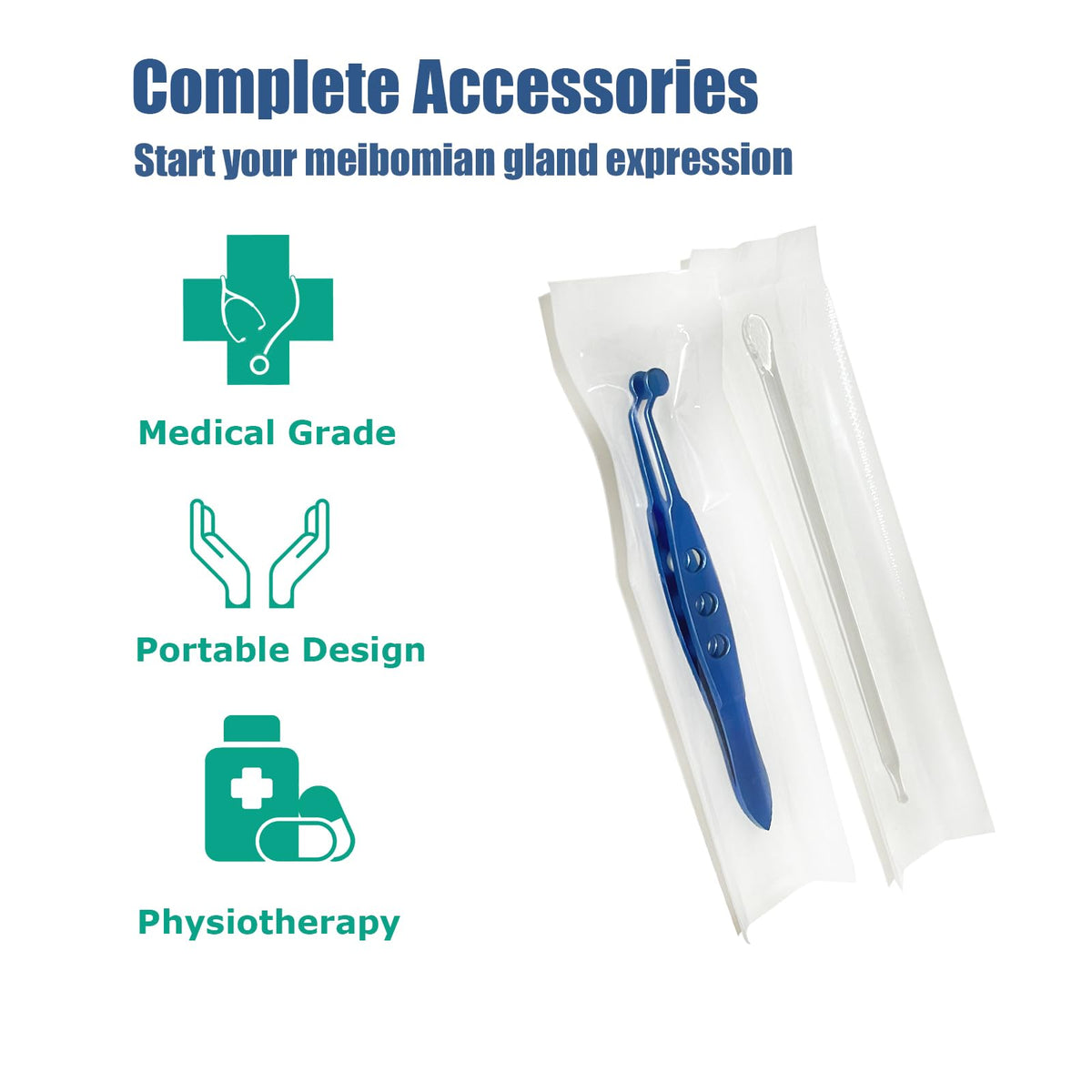 XlinMed eye care tools kit full view highlights compact home-use solution