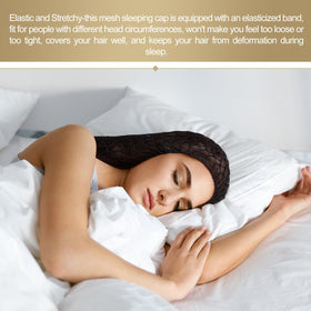 XLSXEXCL rayon mesh wrap ideal for curly hair, lightweight and breathable.