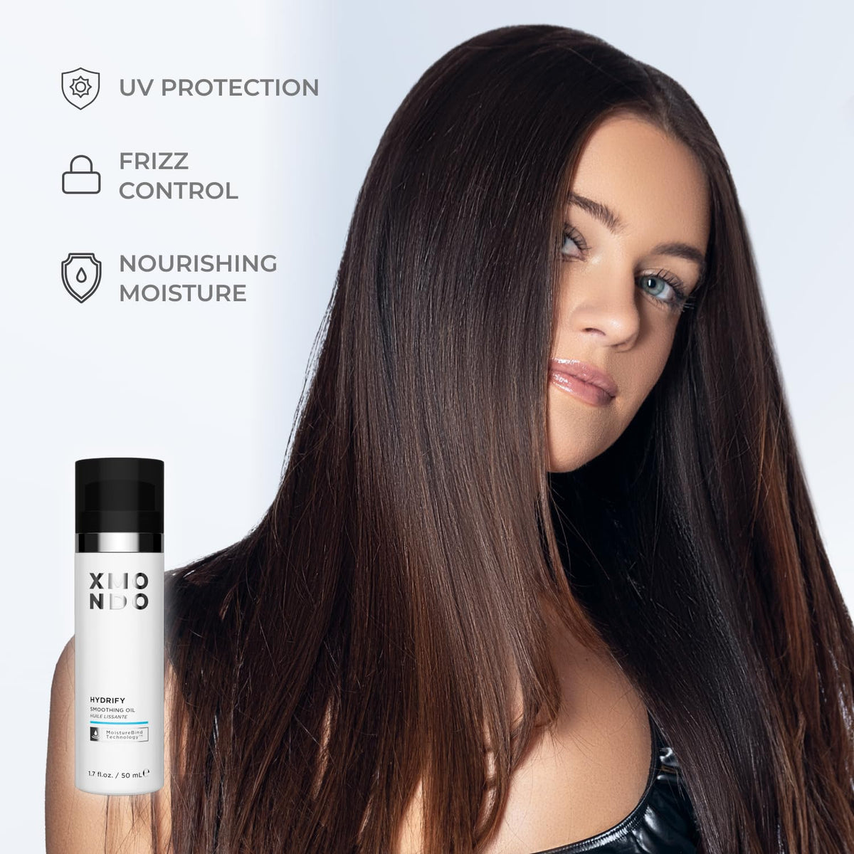 XMONDO Hair Hydrify carrot seed oil drops provide deep conditioning.