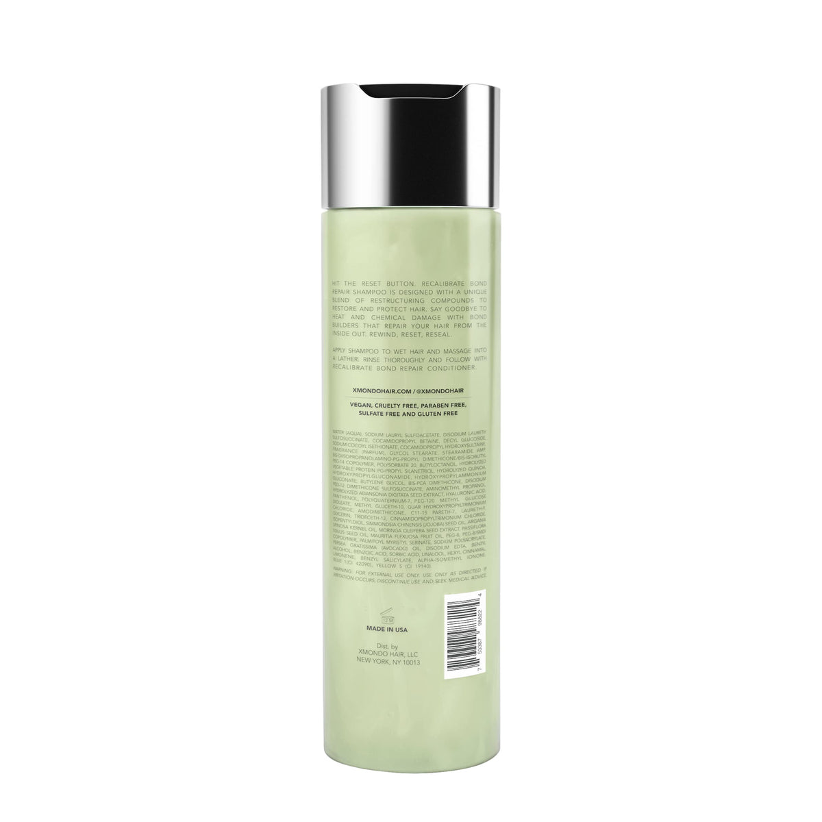 XMONDO Hair Recalibrate packaging shot highlighting eco-friendly design.
