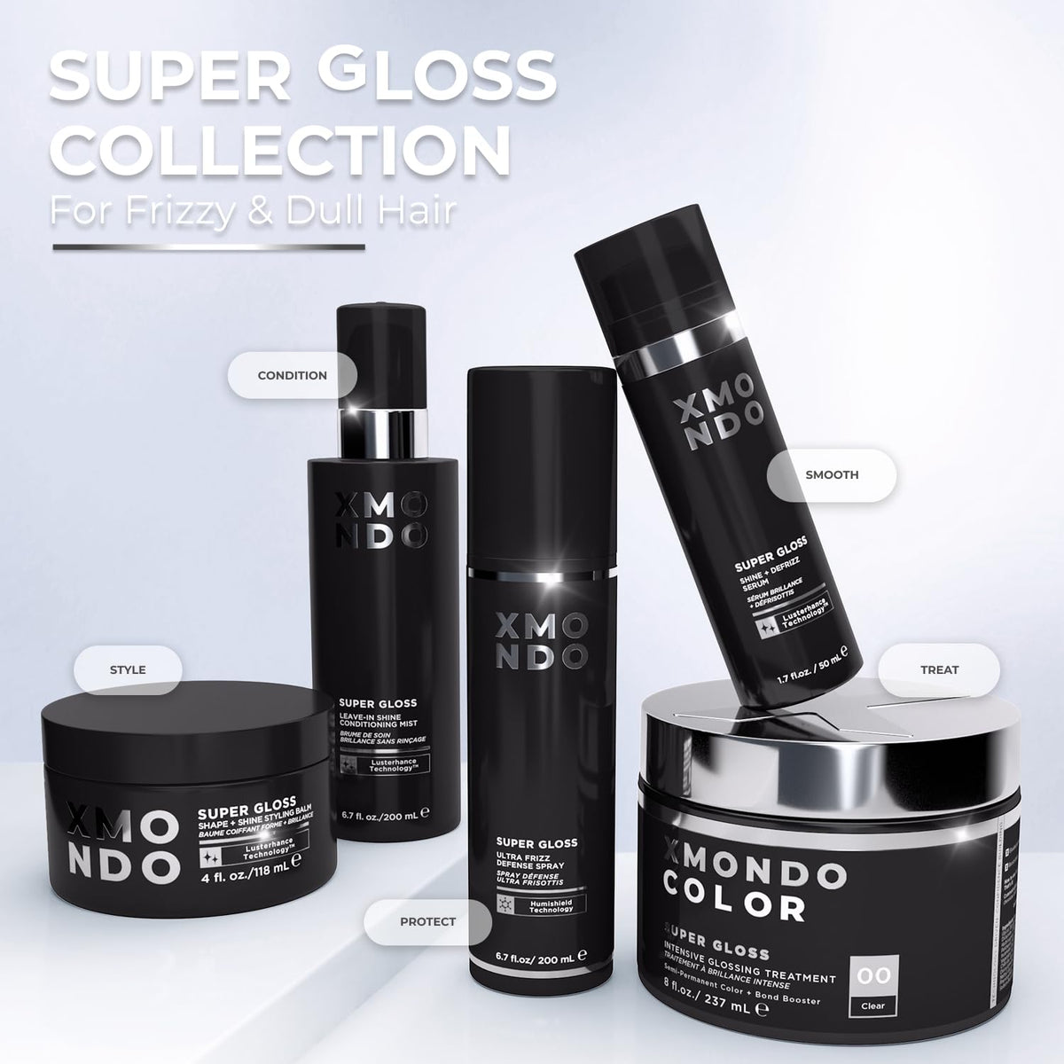 XMONDO Hair Super Gloss Leave-In Mist works well for all hair types and textures.