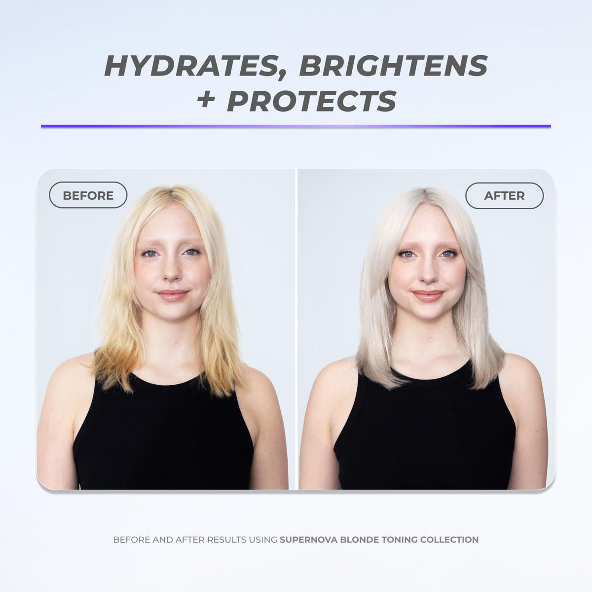 XMONDO Blonde Brightening Mist gloss finish enhances silky feel and brightness