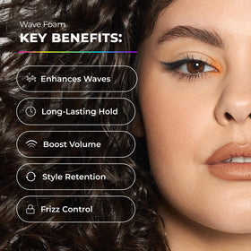 Close-up of soft, weightless waves created by XMONDO Wave Foam