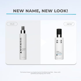 XMONDO Hydrify spray application shows even mist for damp hair