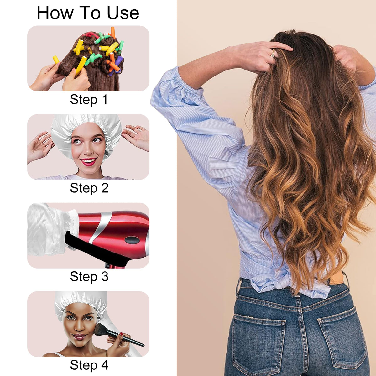 Xnicx flexi rods size range supports customized curl patterns.