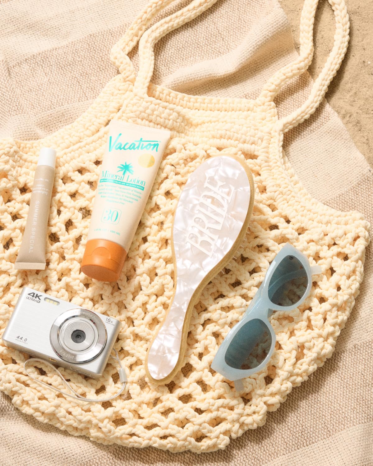 xo, Fetti Bride Hair Brush gift-ready packaging for bridesmaids