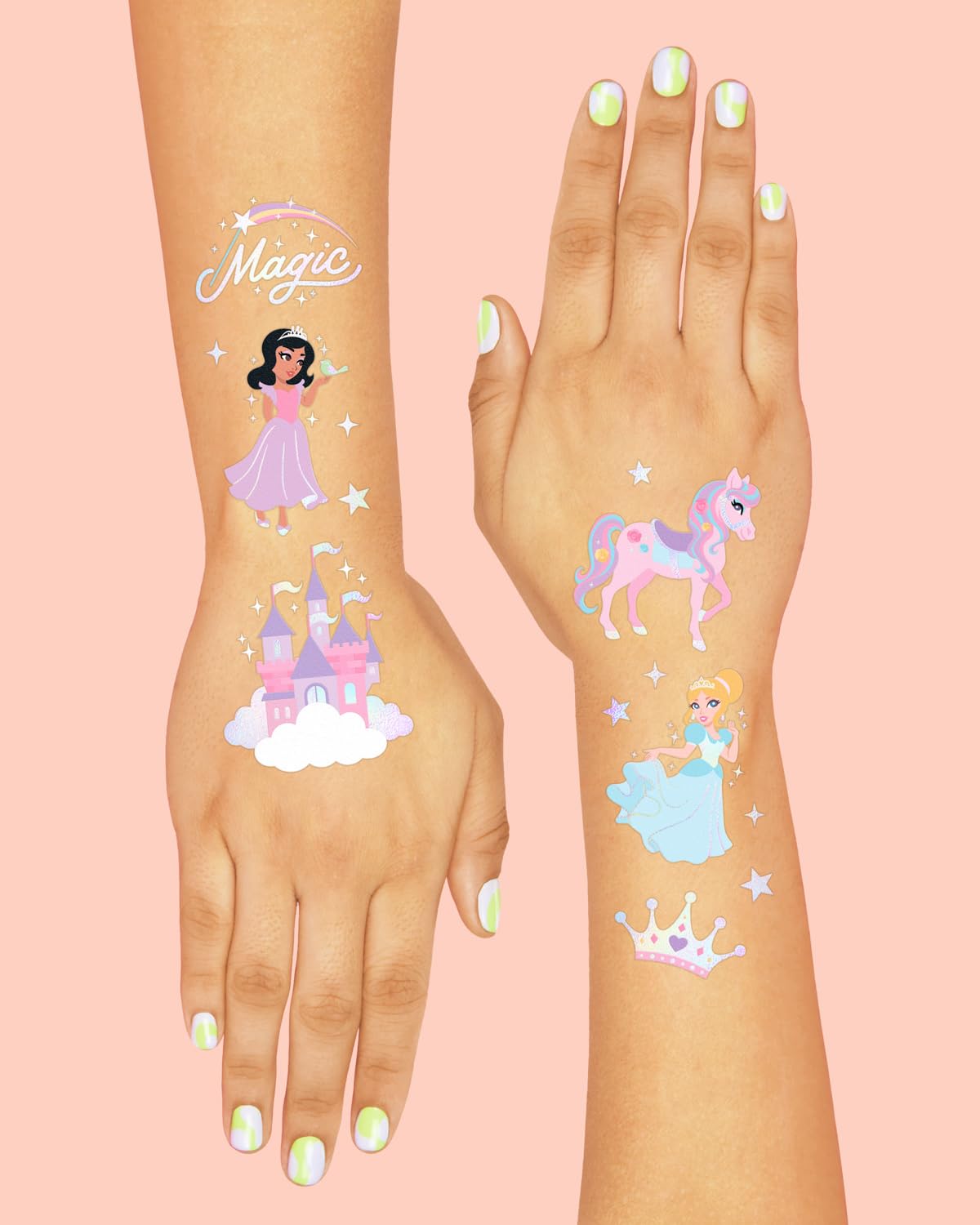 xo, Fetti castle and slippers designs, whimsical keepsakes for party memories.