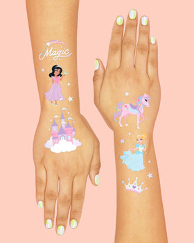 xo, Fetti castle and slippers designs, whimsical keepsakes for party memories.