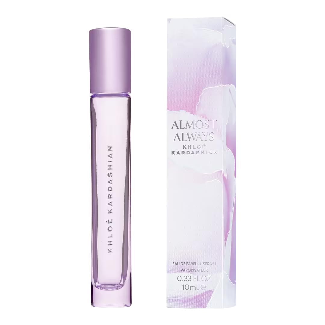 XO Khloé Kardashian Almost Always travel spray bottle for on-the-go fragrance