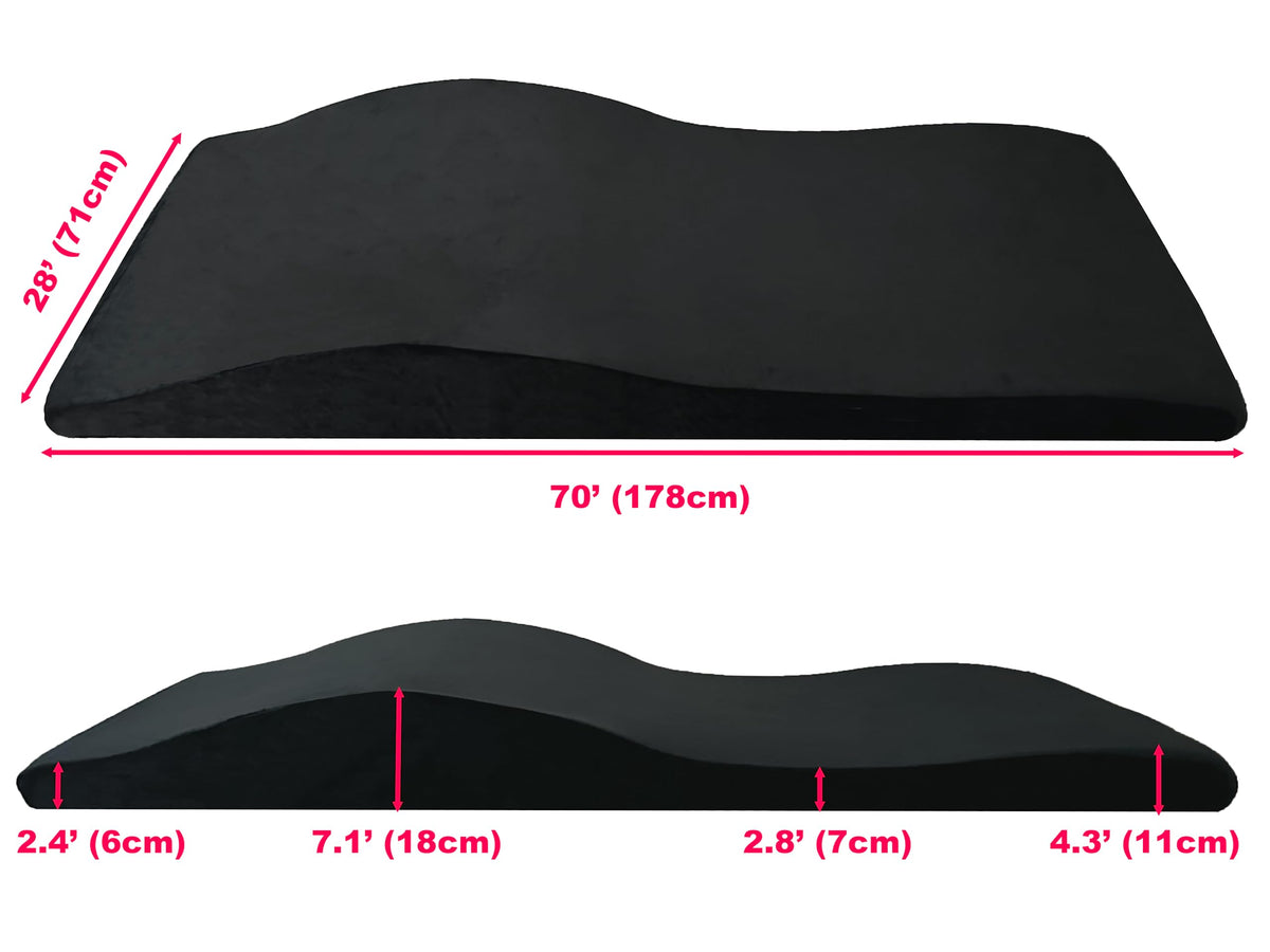 Xolloz Lash Bed Topper ergonomic curved support aligns with the body.