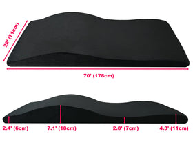Xolloz Lash Bed Topper ergonomic curved support aligns with the body.