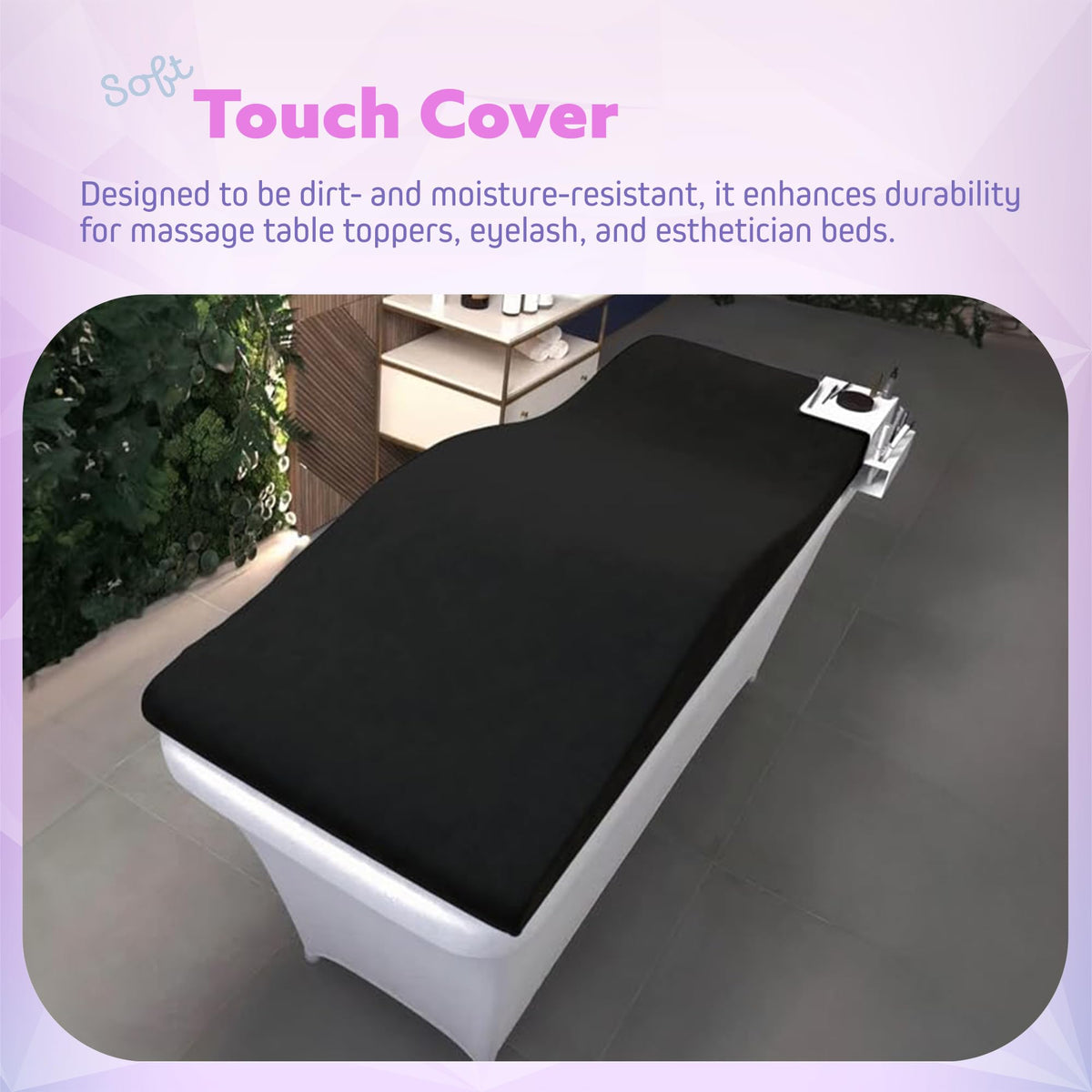Xolloz Lash Bed Topper plush breathable cover stays cool and easy to clean.
