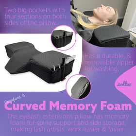 Xolloz Lash Pillow durable, washable cover simplifies salon hygiene