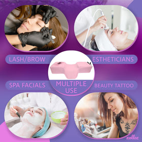 XOLLOZ Lash Pillow pink cover adds a soft, premium feel to the lash bed