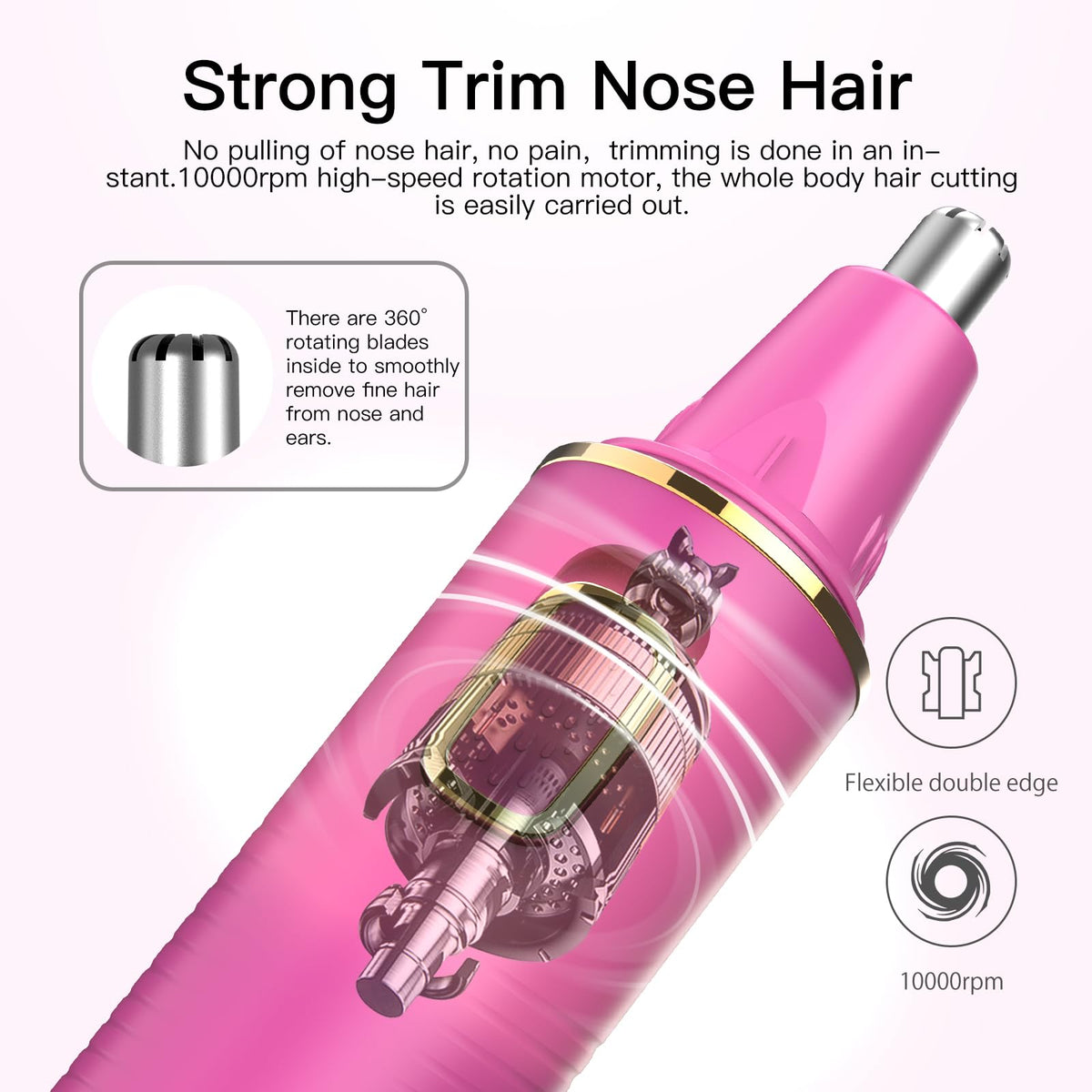 XOOMRSCP USB rechargeable rose trimmer for convenient cordless use.