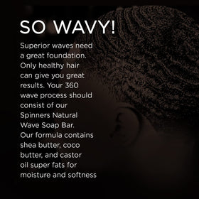 Xotics Spinners Wave Soap Bar with cocoa butter nourishes every strand