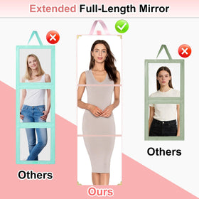 Xoudsi 48in extended full-body mirror view for outfits.