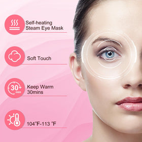 XPCARE Rose self-heating mask creating a calming ambiance after work