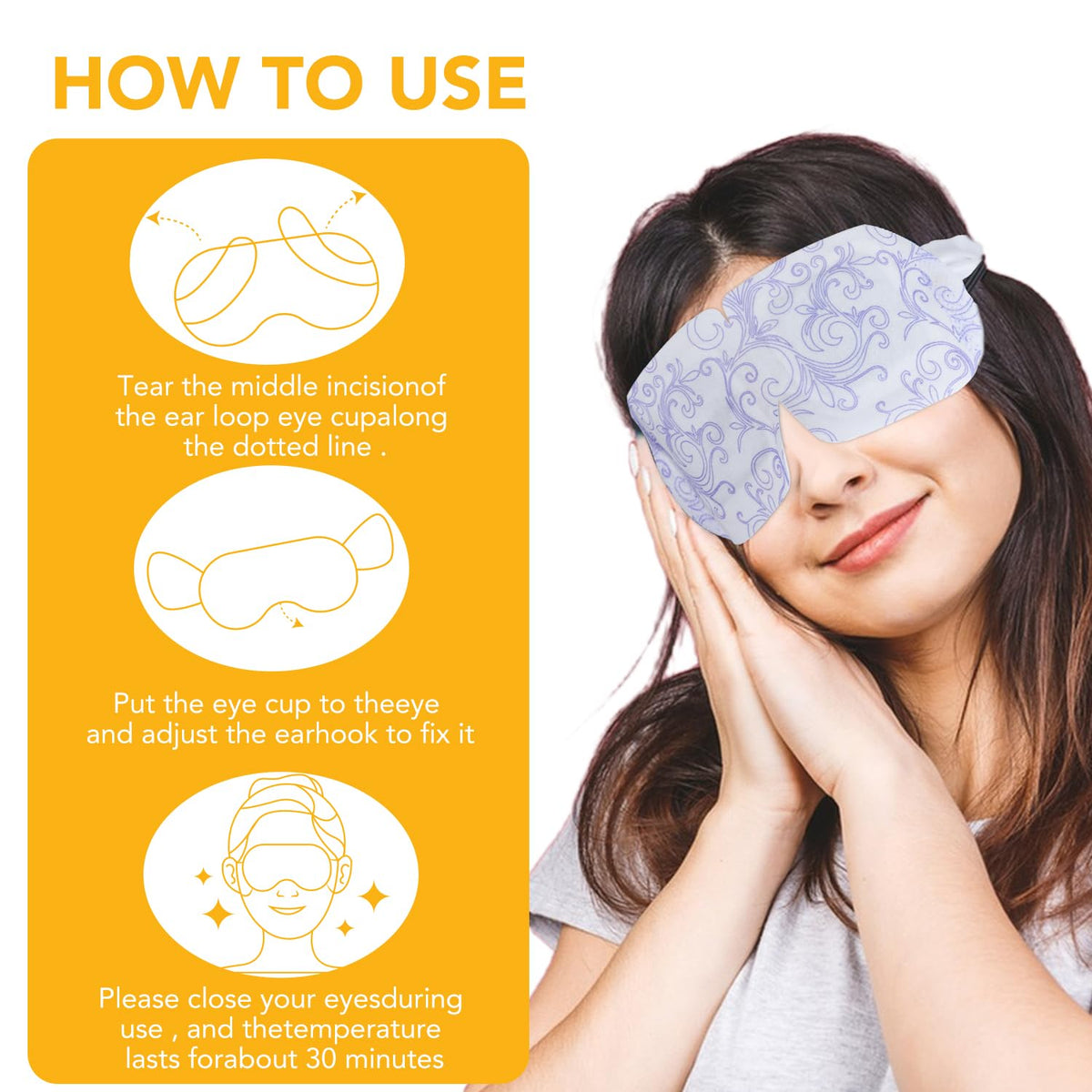 XPCARE steam eye mask chamomile may reduce puffiness and brighten appearance