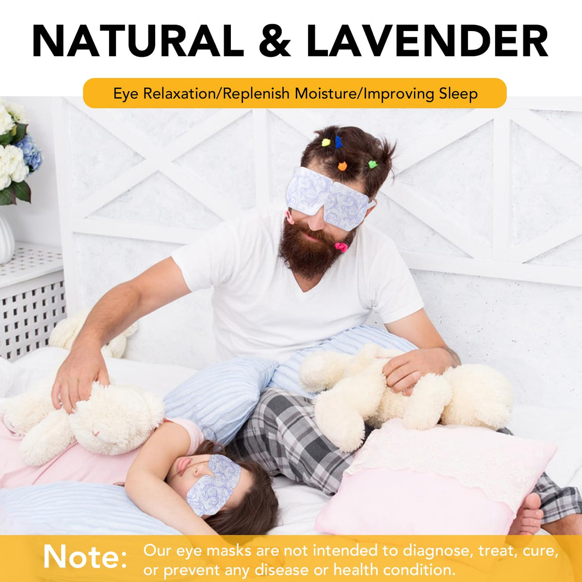 XPCARE steam eye mask chamomile helps soothe dryness and tired eyes