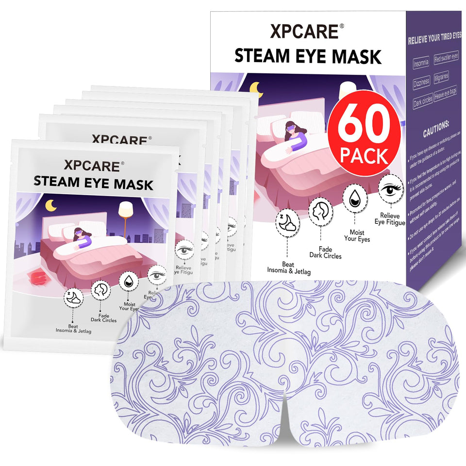 XPCARE steam eye mask packaged single-serve for quick relaxation