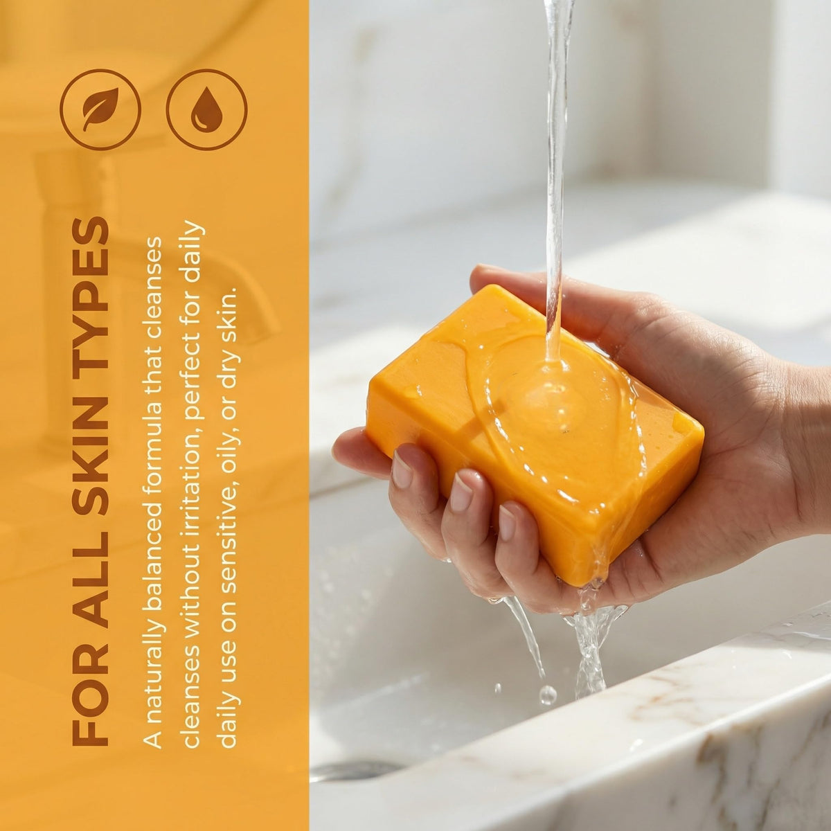 XPDGVS Turmeric Glow Soap bar packaged for travel-friendly skincare on the go.