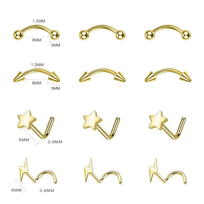 Xpircn 32-piece piercing tools for precise placement and safe handling