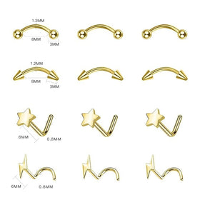 Xpircn 32-piece piercing tools for precise placement and safe handling