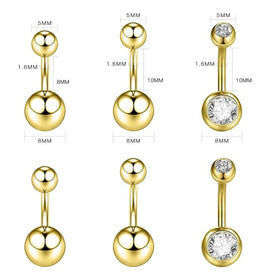 Xpircn 48-piece jewelry set for belly, nose, tongue, and cartilage looks