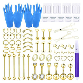 Xpircn 80-piece piercing kit overview with versatile piercing options