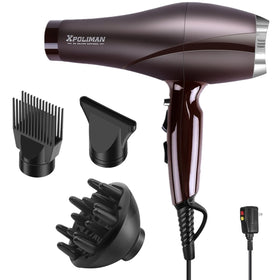 Xpoliman 2000W motor powering fast drying for thick hair