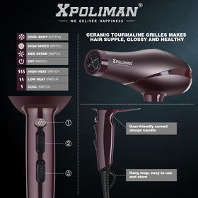 Xpoliman concentrator nozzle for precise, sleek styling